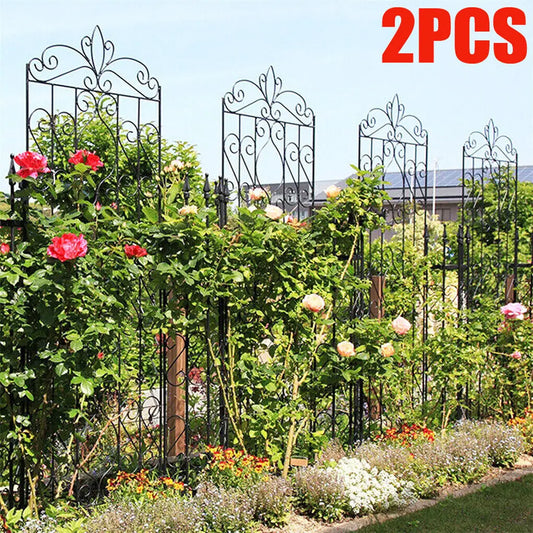 2PCS Large Tall Metal Garden Trellis / Fence