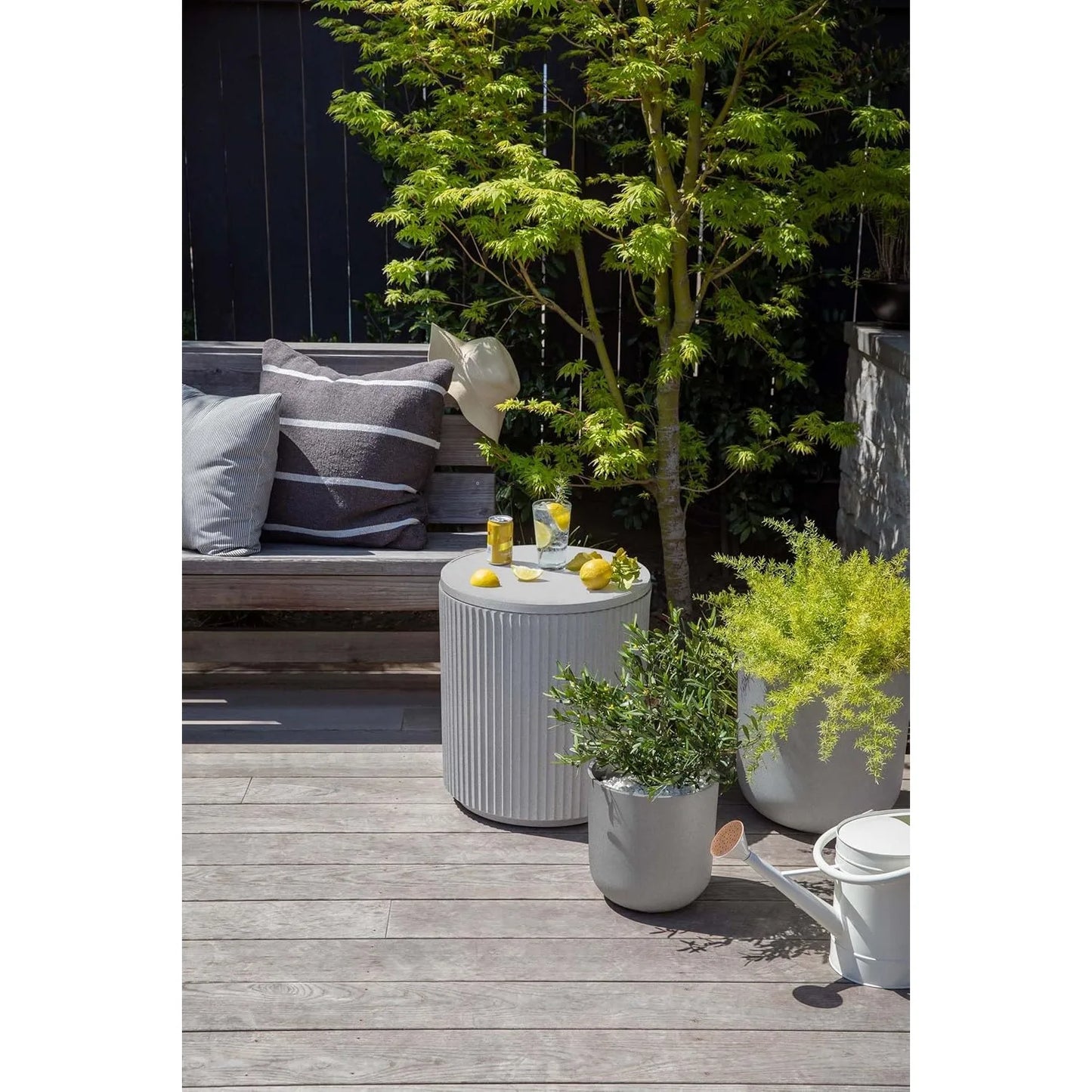 21" Outdoor Cooler Side Table, Made in Canada