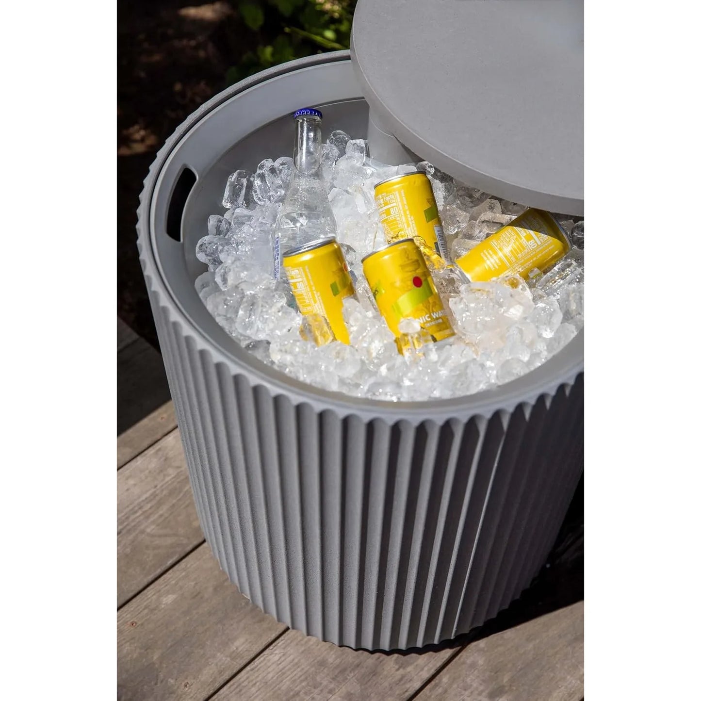 21" Outdoor Cooler Side Table, Made in Canada