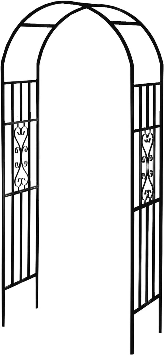 Curved Metal Durable Iron Trellis / Arbor