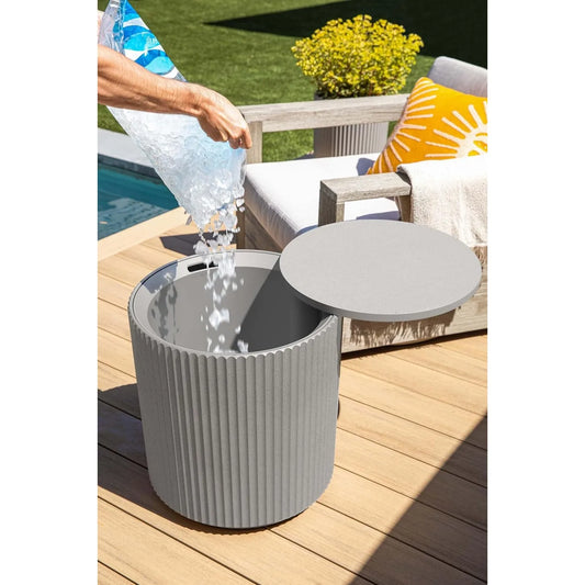 21" Outdoor Cooler Side Table, Made in Canada