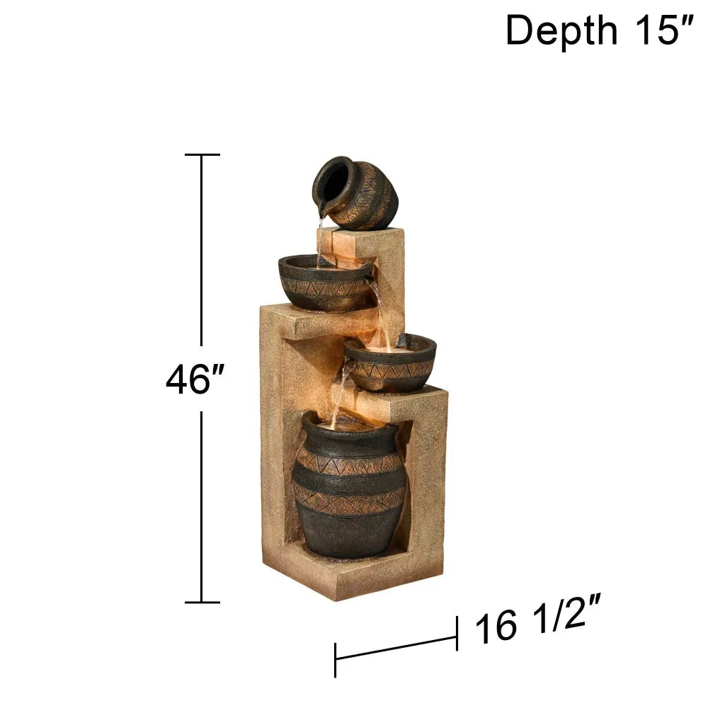 2024 New Three Jugs Fountain and Waterfalls (choice of 4 styles)