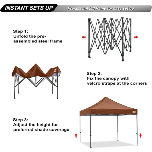 Patio Pop Up Canopy Tent 10x10 Commercial-Series