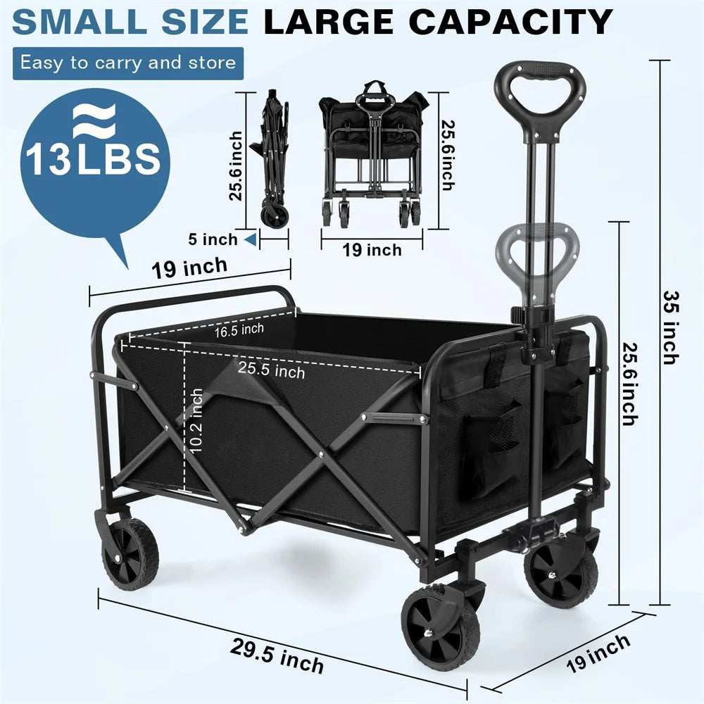 Heavy Duty Folding Collapsible Wagon Cart