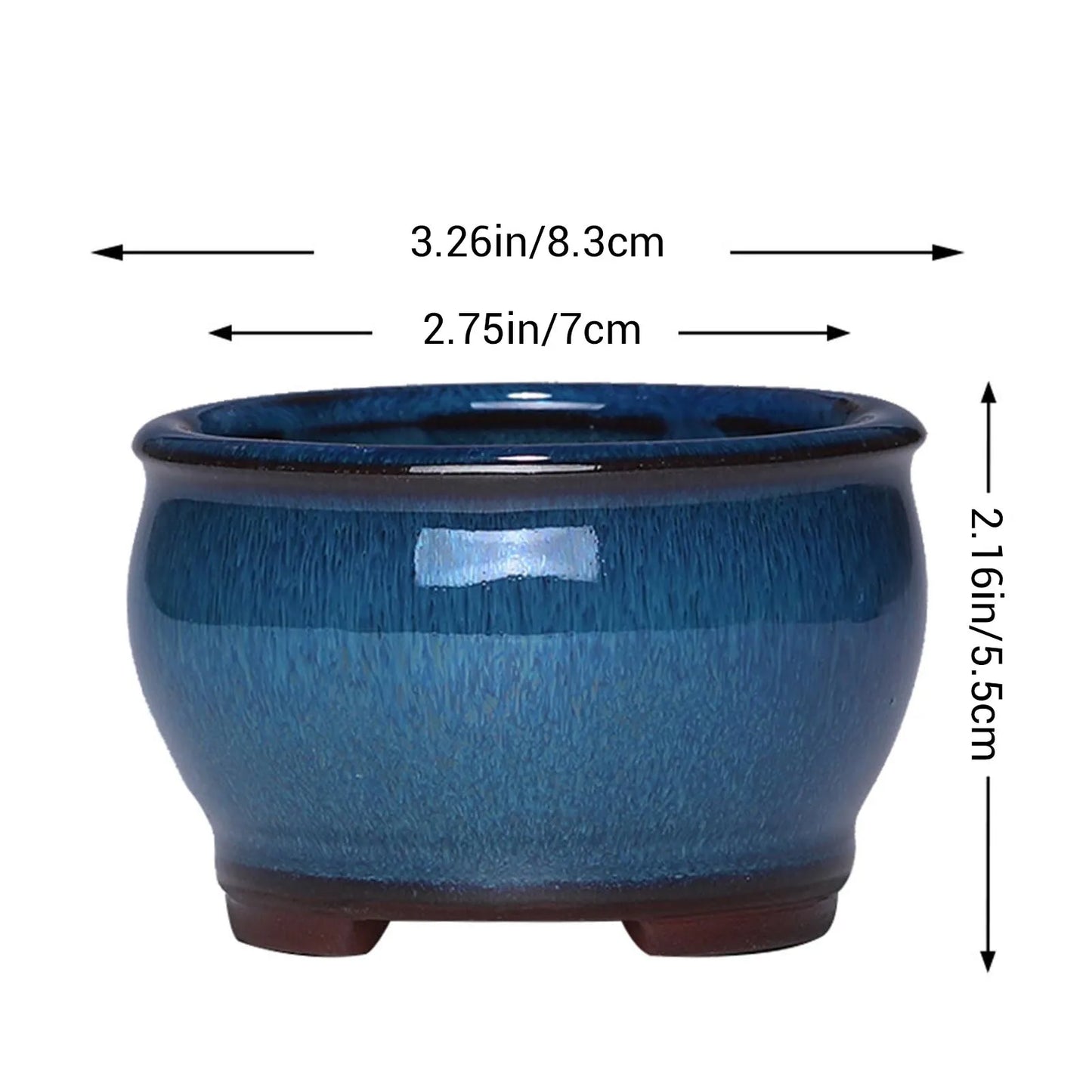 Ceramic Plant Pots with Drainage Holes for Indoor & Outdoor  Plants, small to medium plants / flowers /orchids