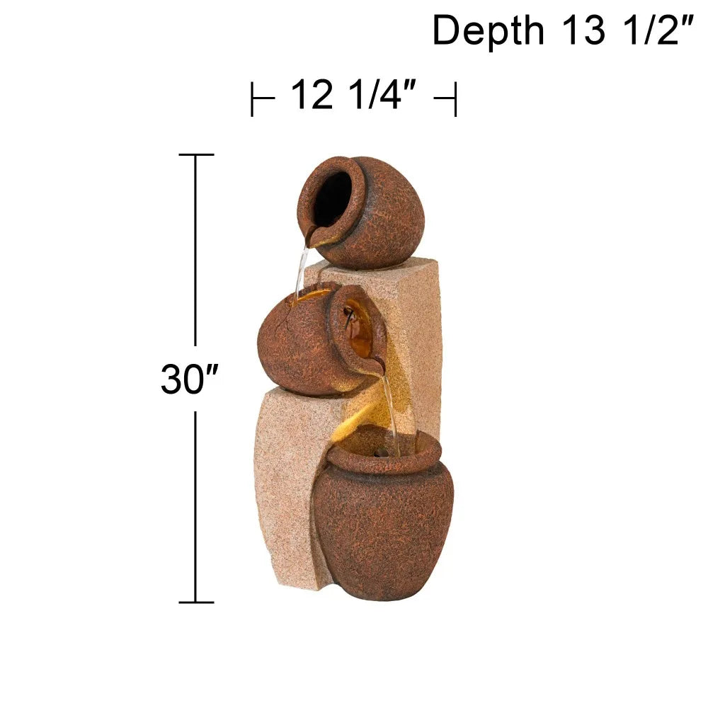 2024 New Three Jugs Fountain and Waterfalls (choice of 4 styles)