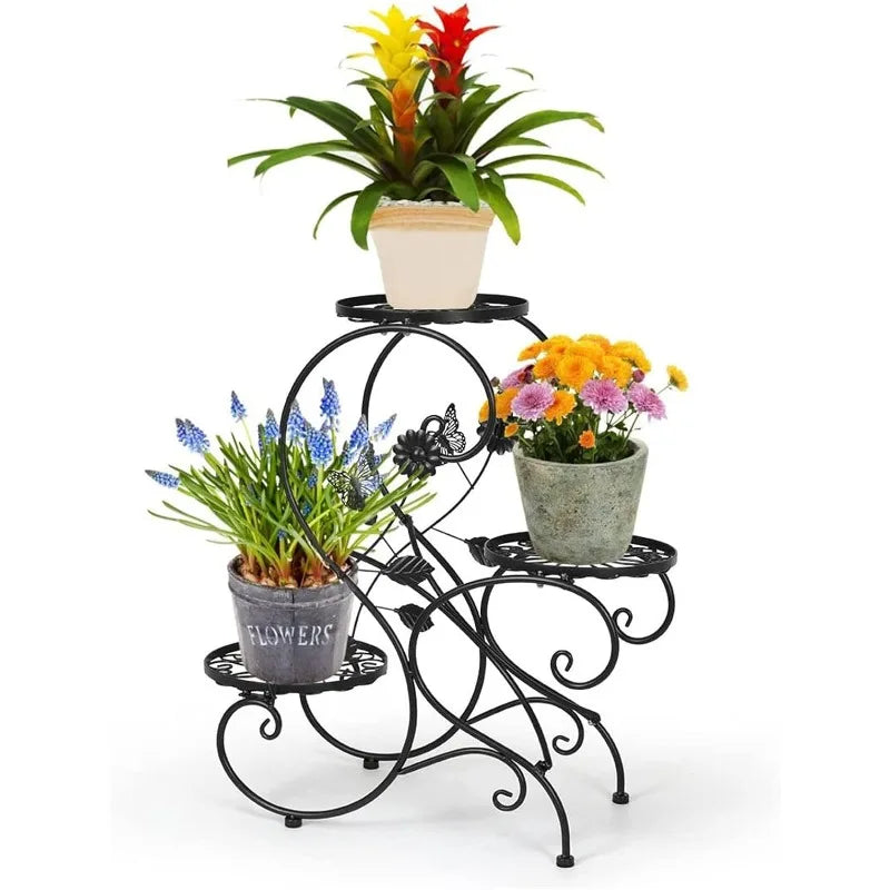 3 Tier Tall Plant Stand Outdoor/Indoor Flower Pot Stand