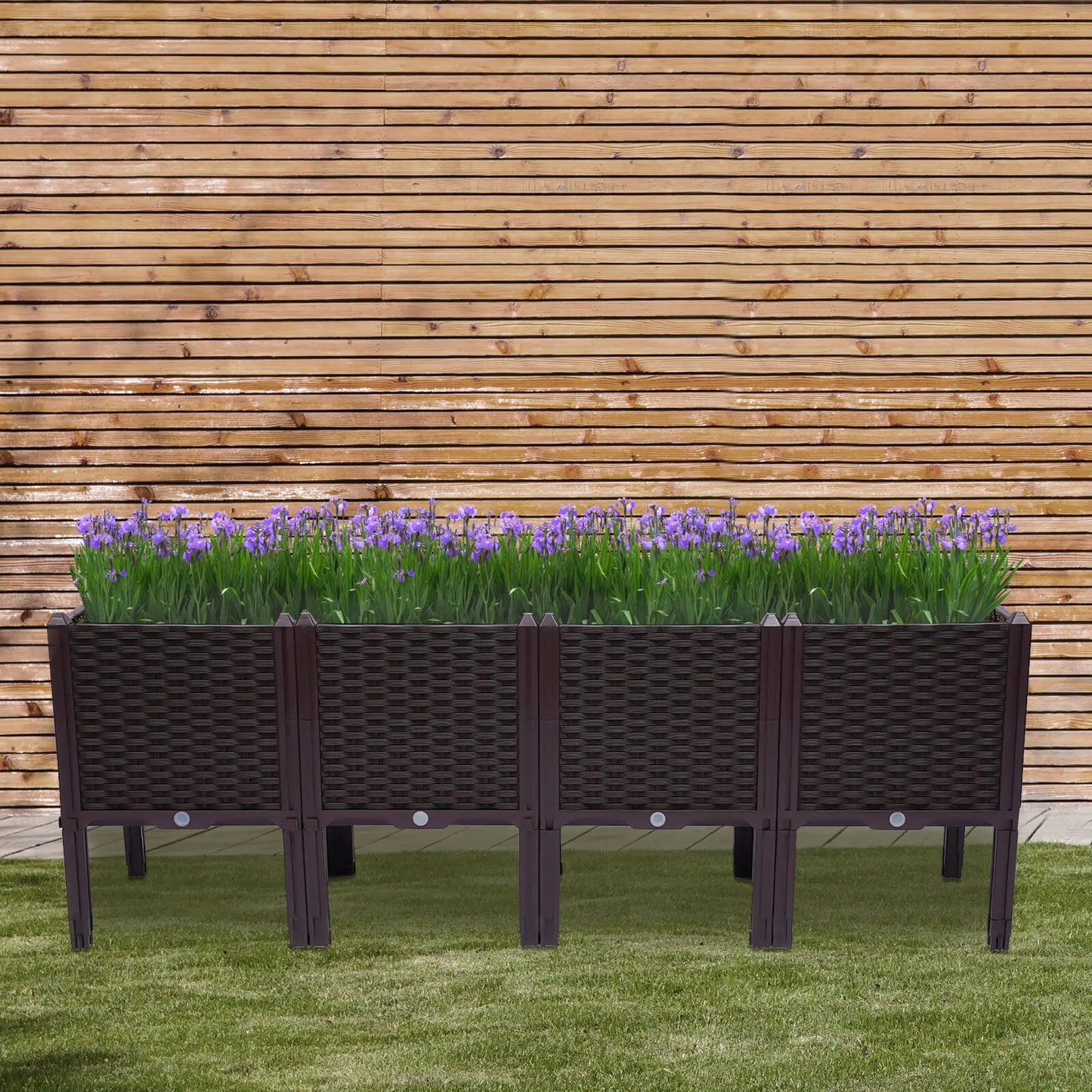 Outdoor Elevated Planter Box With Legs For Vegetables/Flowers/Herbs